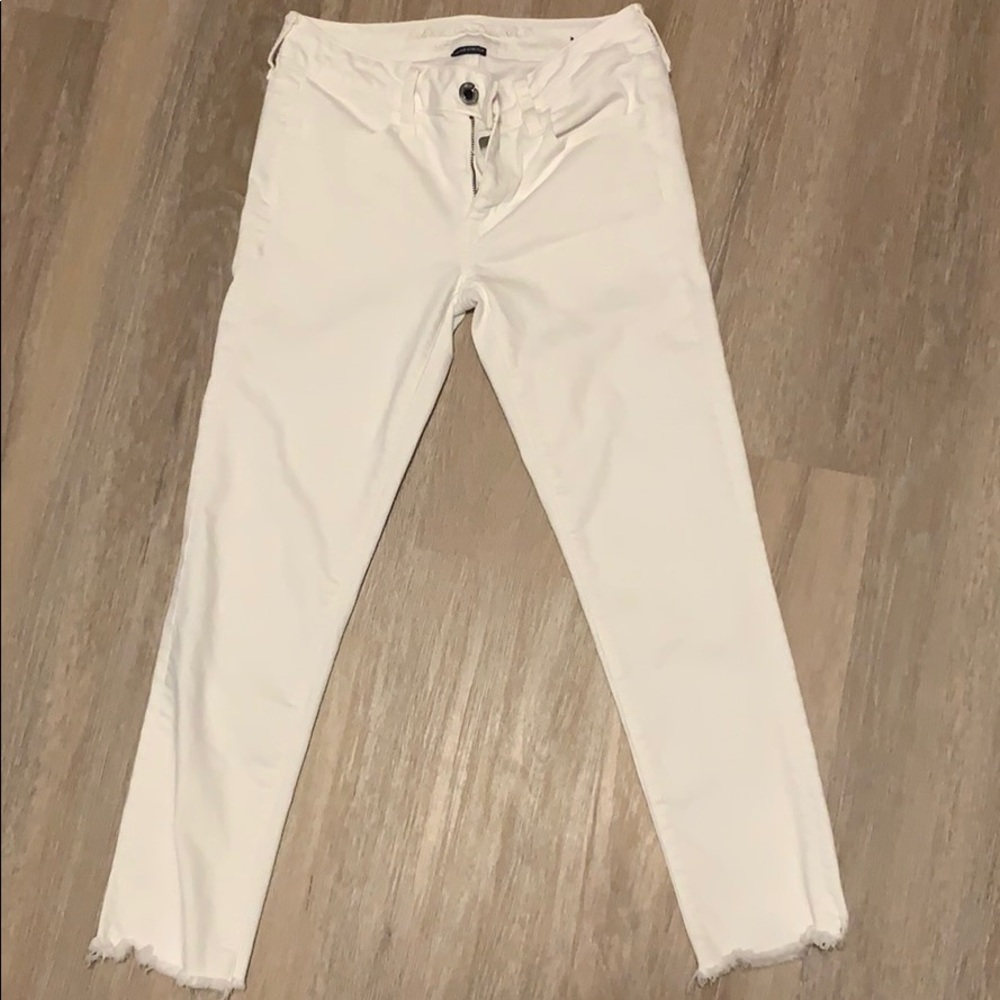 White Denim Capris